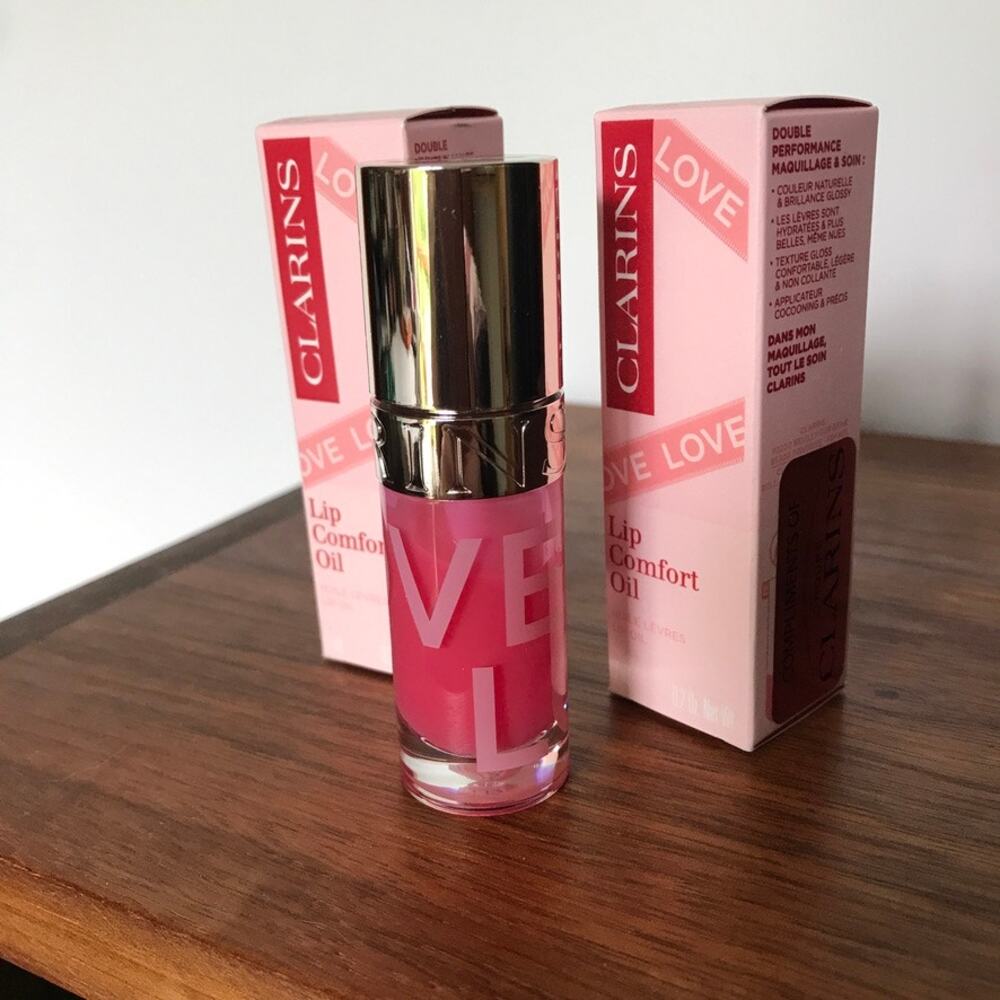 CLARINS #31 Love Lip Comfort Oil #31 Rosy Kiss - Bundle of 3, brand new in box